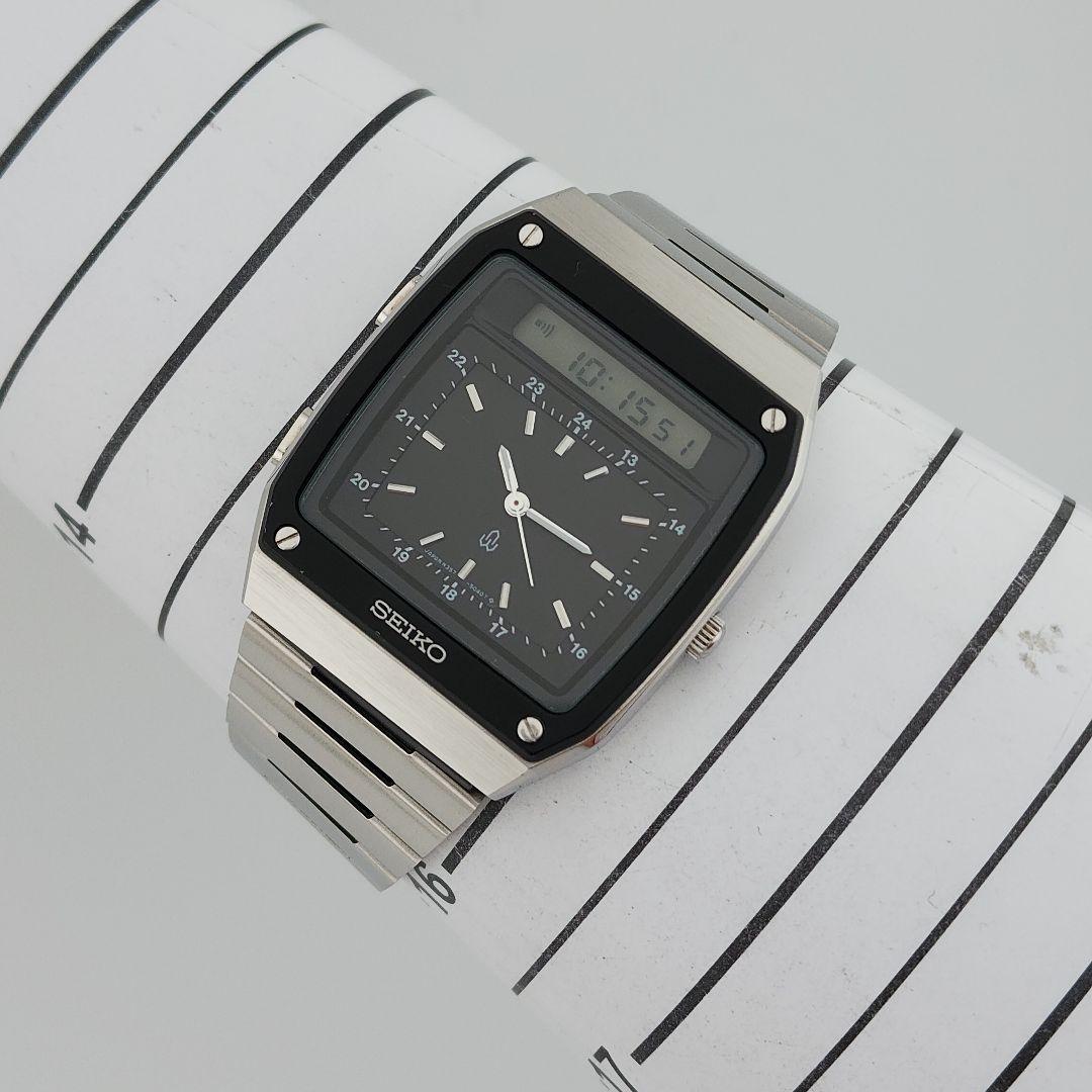 [レア] SEIKO ハイブリッド H357-5010 アナデジ腕時計