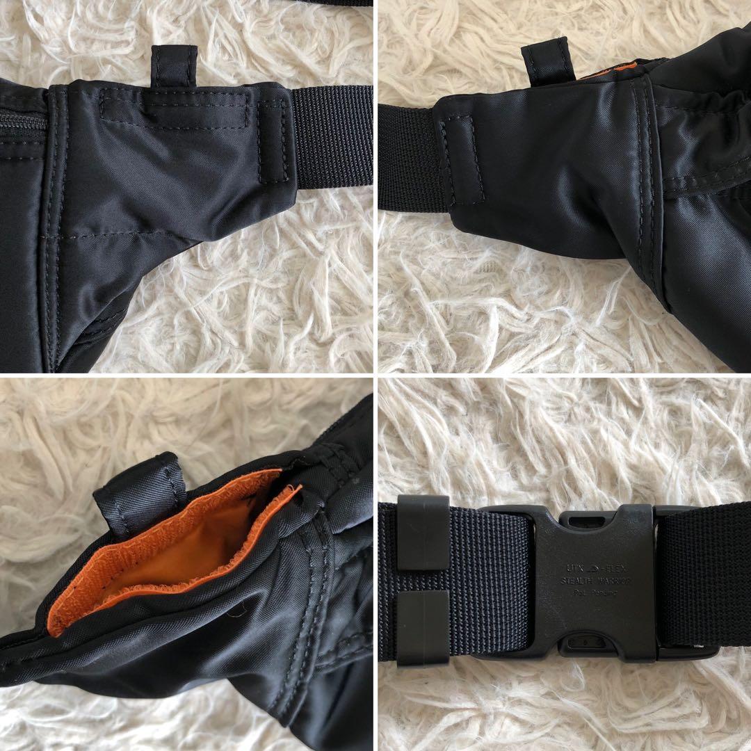 【ほぼ未使用 現行】ポーター　吉田カバン　ボディバッグ　黒　タンカー