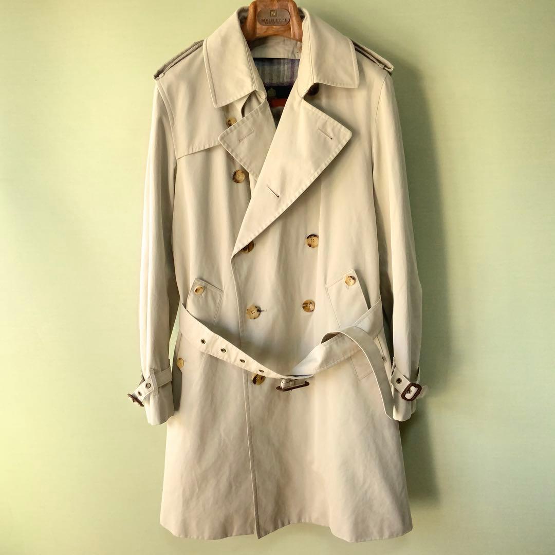 GRENFELL グレンフェル トレンチコート 36 英国製 黒タグ カーキ