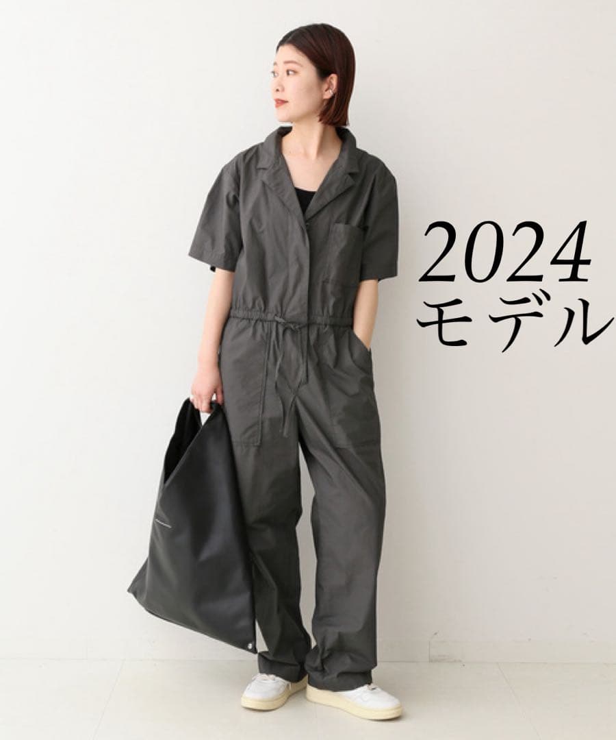 Spick&Span【2024】コットンハーフスリーブジャンプスーツ