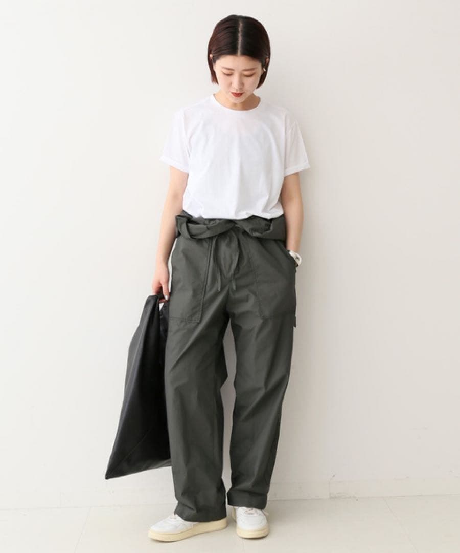 Spick&Span【2024】コットンハーフスリーブジャンプスーツ