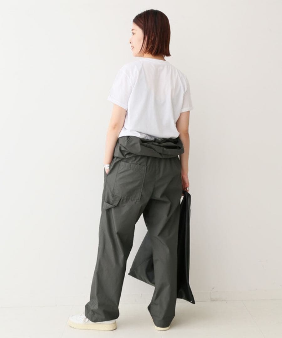 Spick&Span【2024】コットンハーフスリーブジャンプスーツ