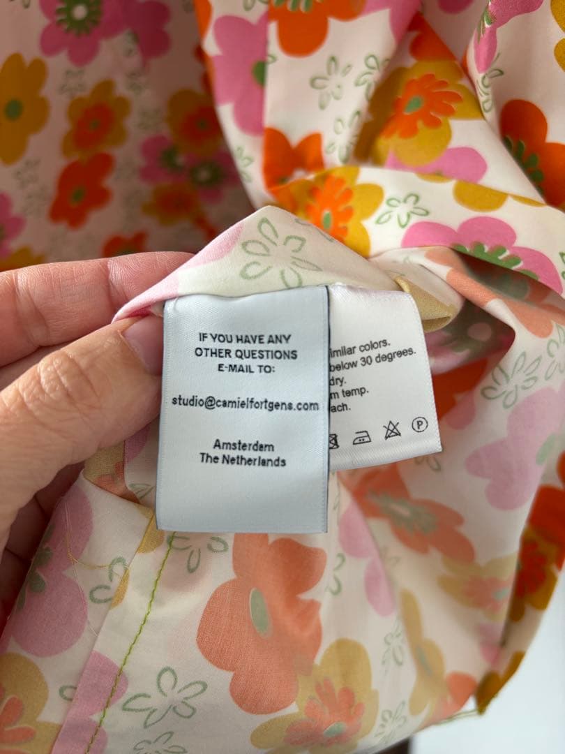 CAMIEL FORTGENS B.V. 花柄 長袖シャツ