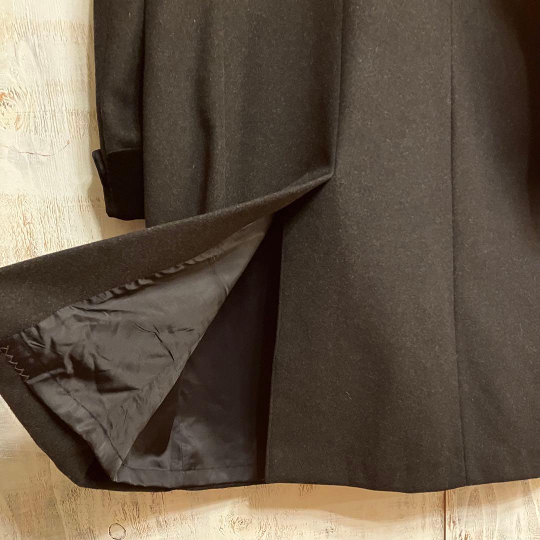 ヴィンテージ　Aライン　コート　ベロア　クラシック　チェスター　ダブルブレスト