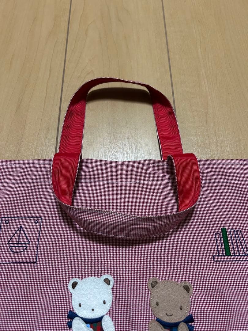 【美品】familiar ファミリア トートバッグ レッスンバッグ