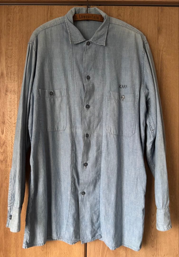 50s 60s ヴィンテージ 希少 レア 耳付き シャンブレー シャツ