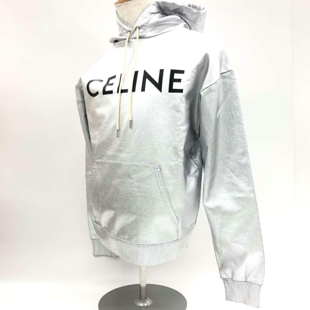 かーぼ様　美品✨️　セリーヌ　パーカー　シルバー　XS