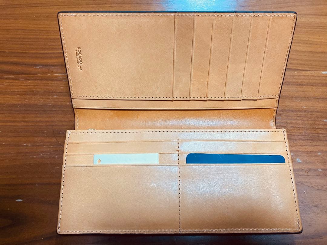 【未使用】ロカド シェルコードバン 長財布 ライトブラウン