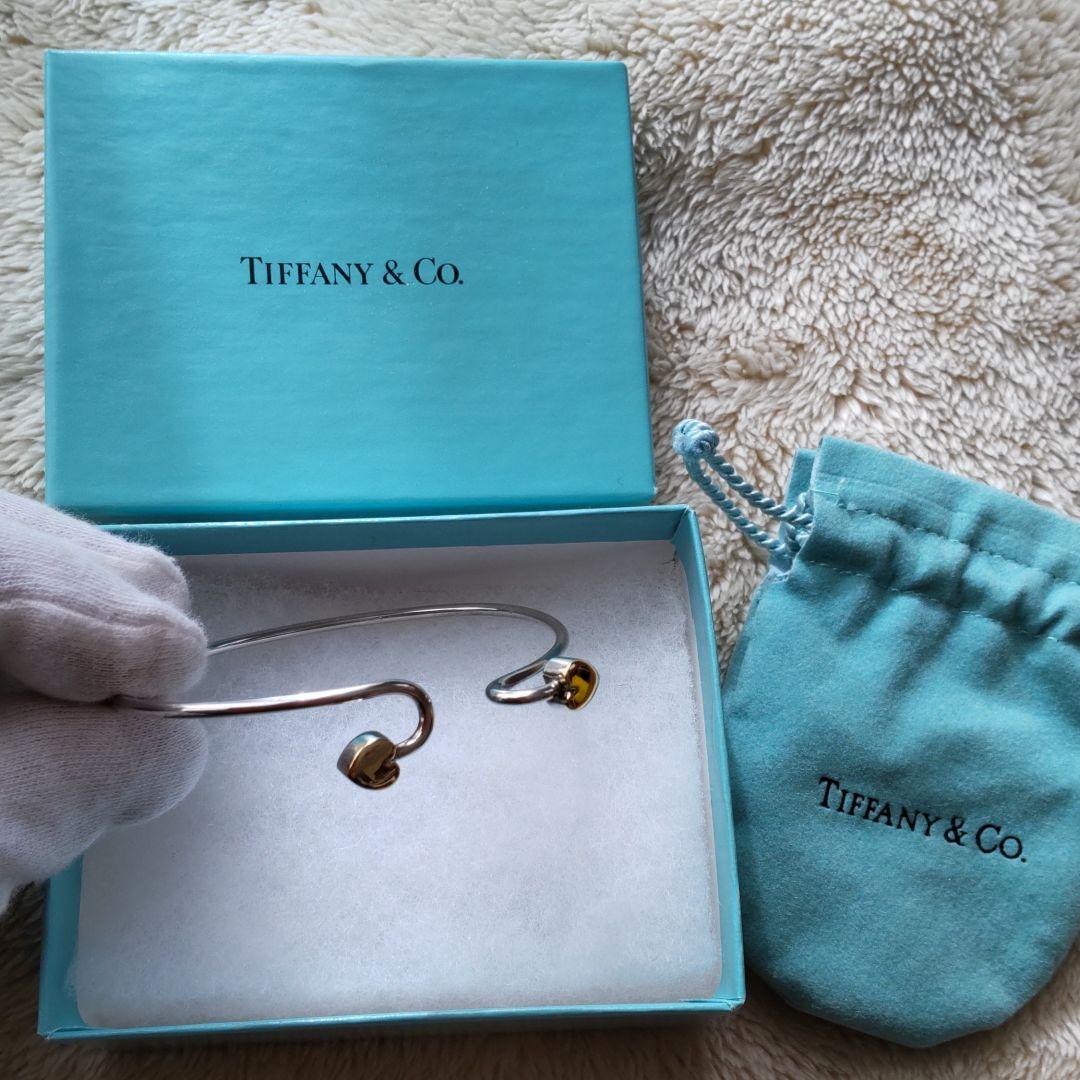 TIFFANY ティファニーダブルハートバングル