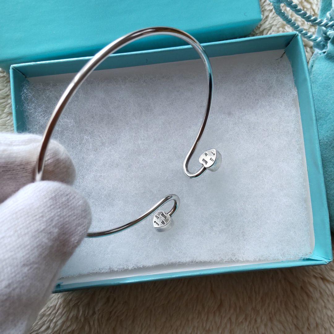TIFFANY ティファニーダブルハートバングル