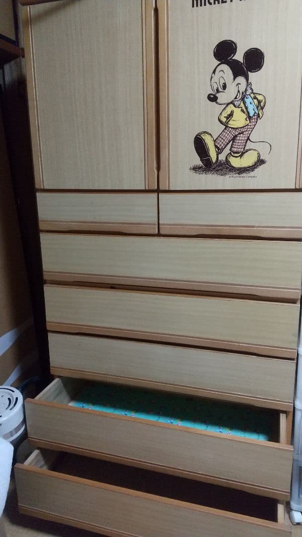 送料　着払い！30年前購入 ベビータンス ミッキーマウス