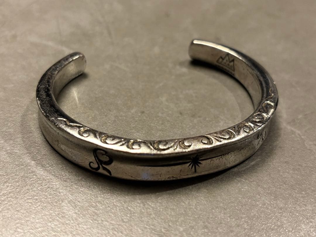 SAAD アラベスク サンシンボル シルバー925 バングル B-20-S