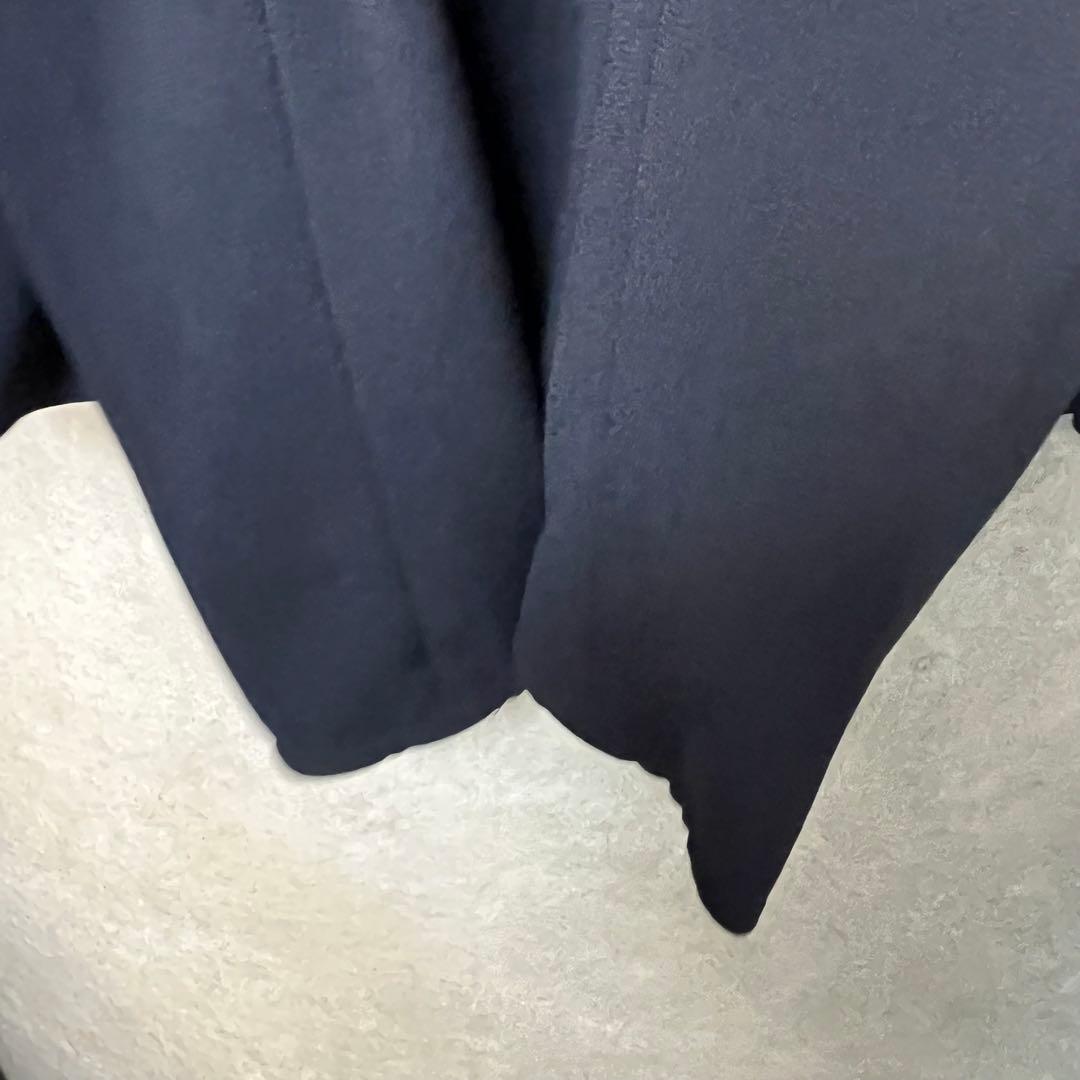 【美品】ベイジ セットアップノーカラー ジャケット CINDY シンディ　紺