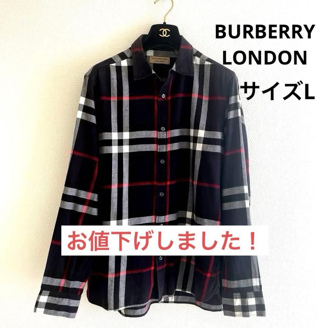 【BURBERRY LONDON 】美品✨人気のメガチェック長袖シャツサイズL