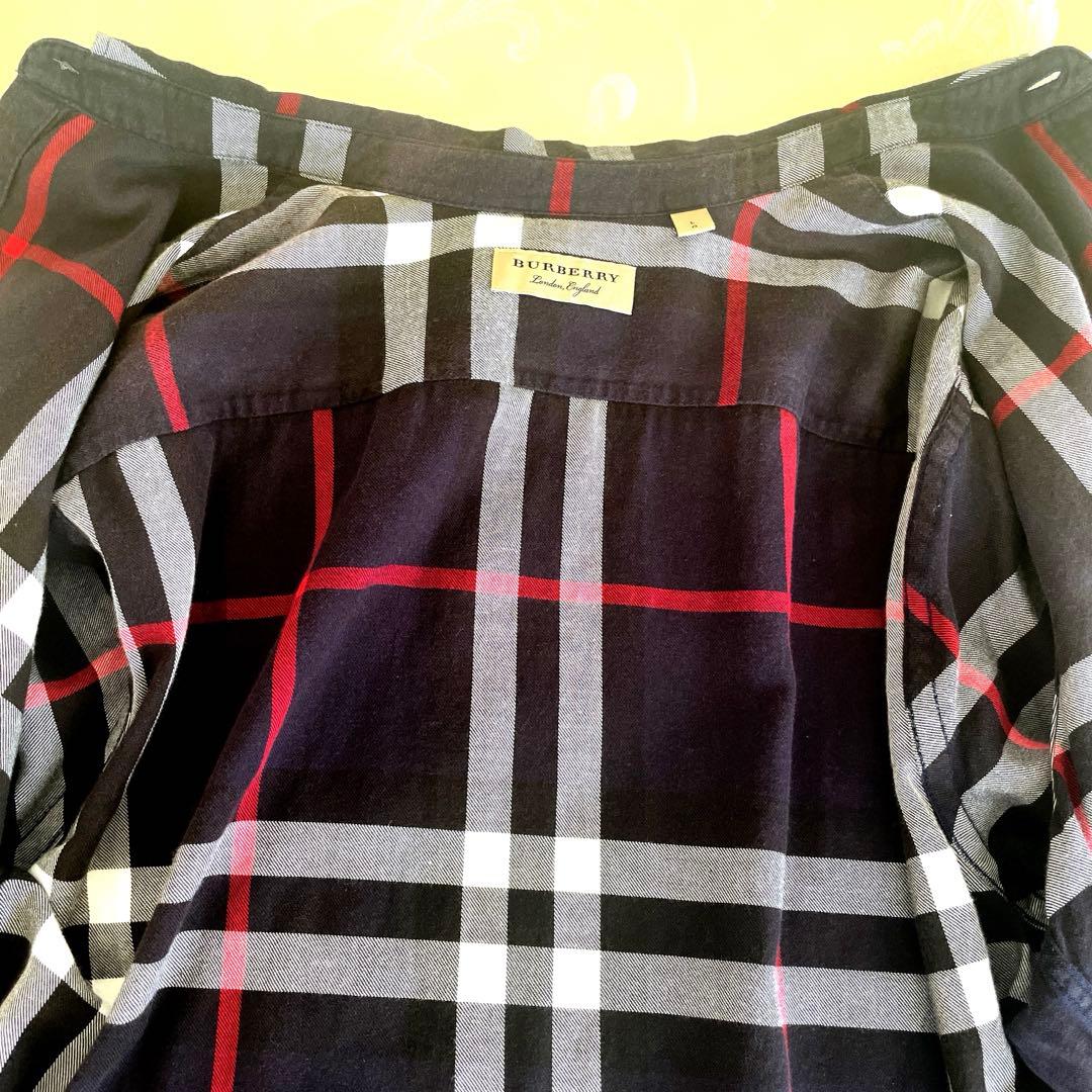 【BURBERRY LONDON 】美品✨人気のメガチェック長袖シャツサイズL