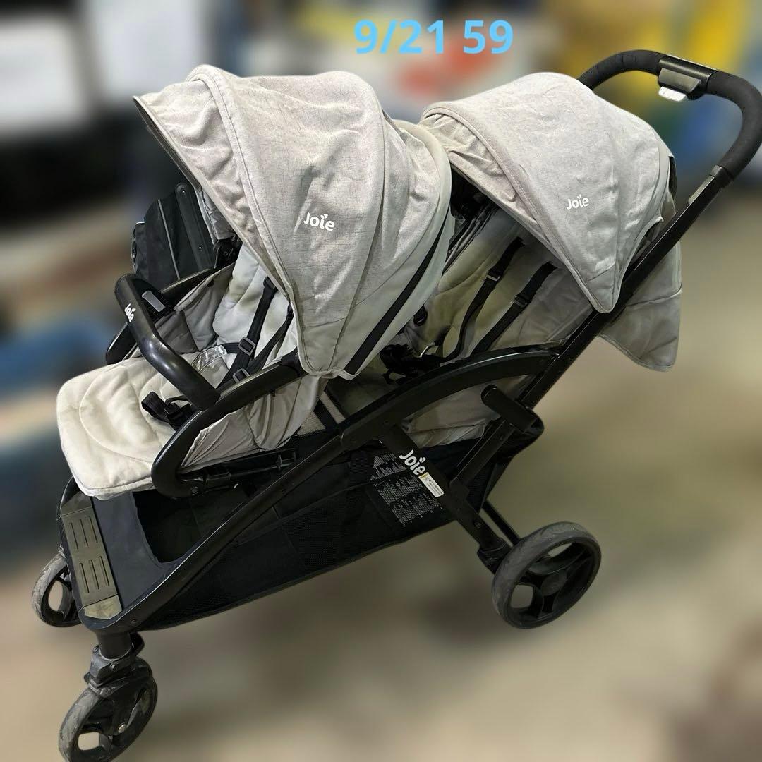 joie ダブルベビーカー グレー(双子ちゃん用)引き取り限定