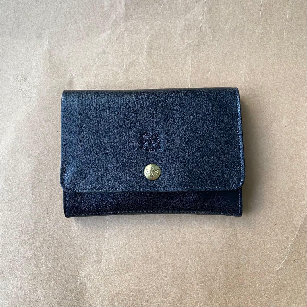 折り財布　ミニ財布　二つ折り財布　ケース　小銭入れ　ブラック