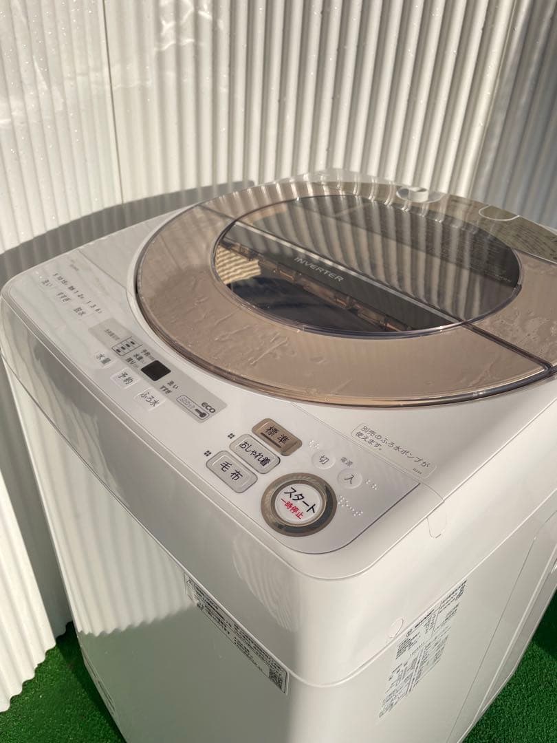 915 シャープ 7kg洗濯機 穴なし槽 黒カビ抑制 インバーター搭載 国産