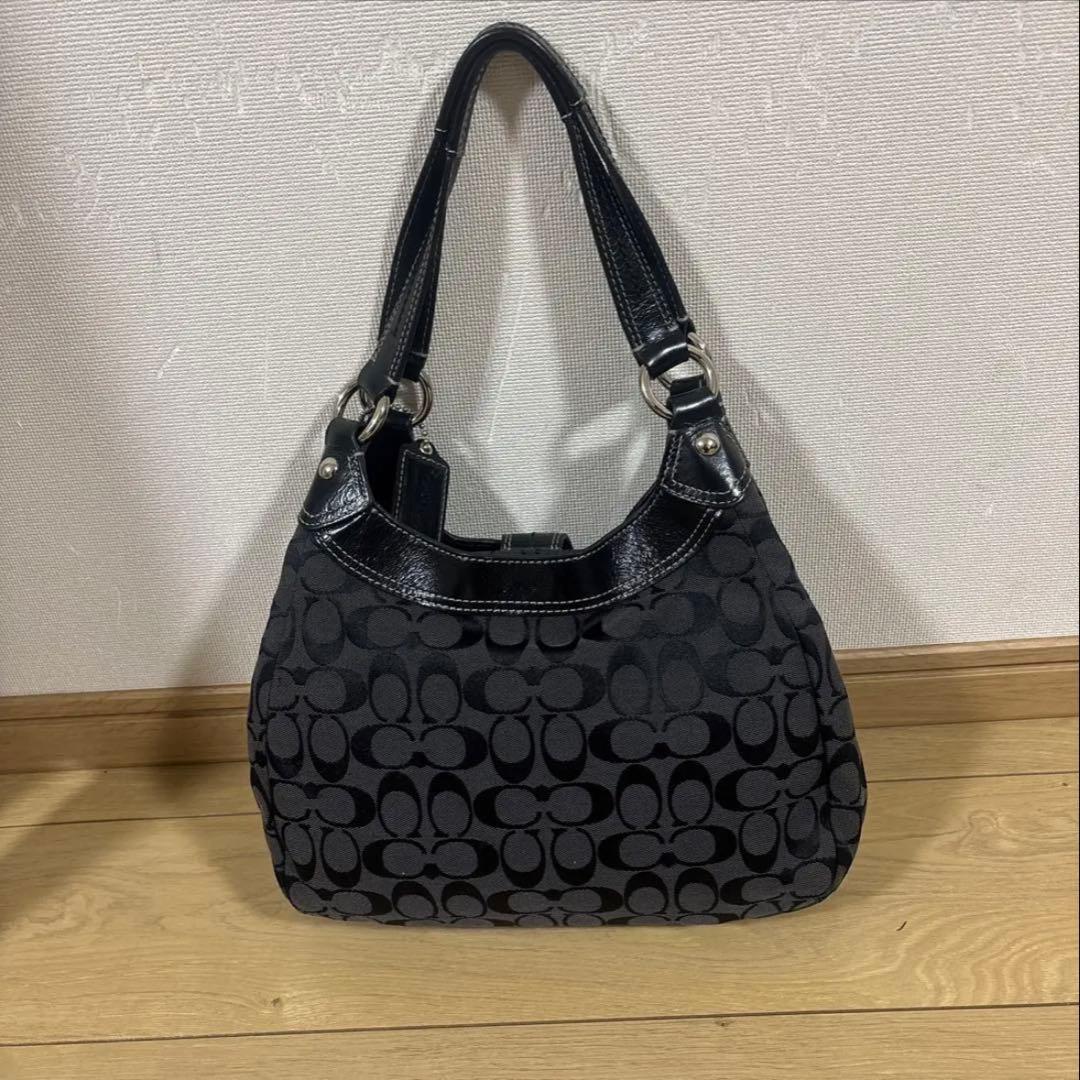 00s 【COACH】 F17094 black tote bag