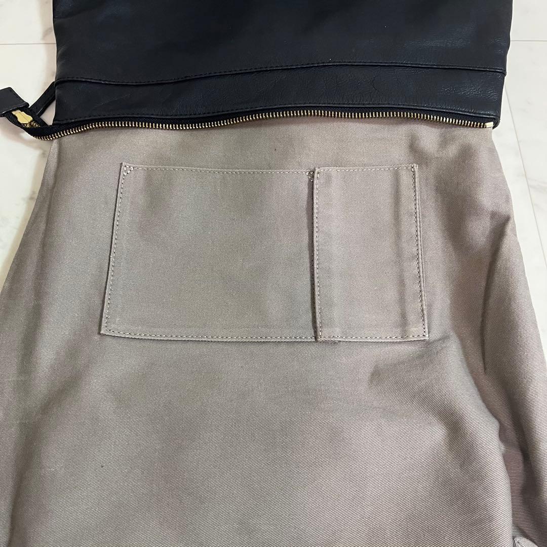 ear PAPILLONNER イアパピヨネ レザー スクエア リュック 黒