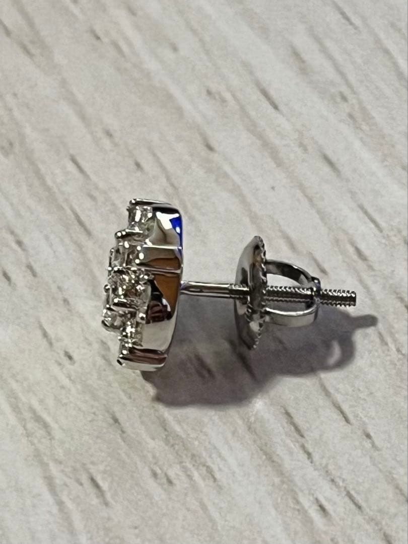 AVALANCHE ダイヤモンドピアス 10K WG 0.37ct