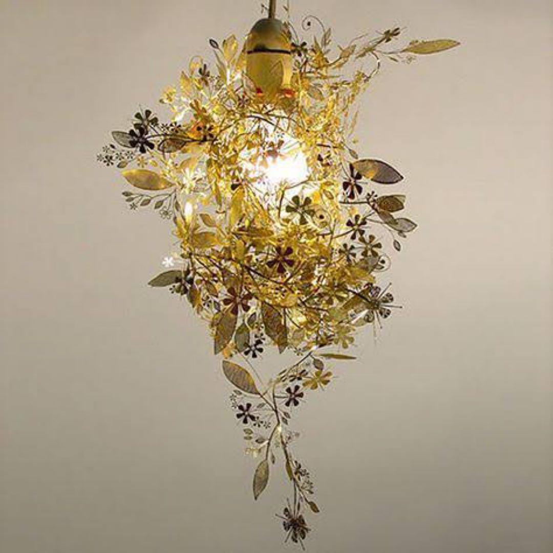 【貴重】トードボーンチェ　ランプシェード　Garland ゴールド