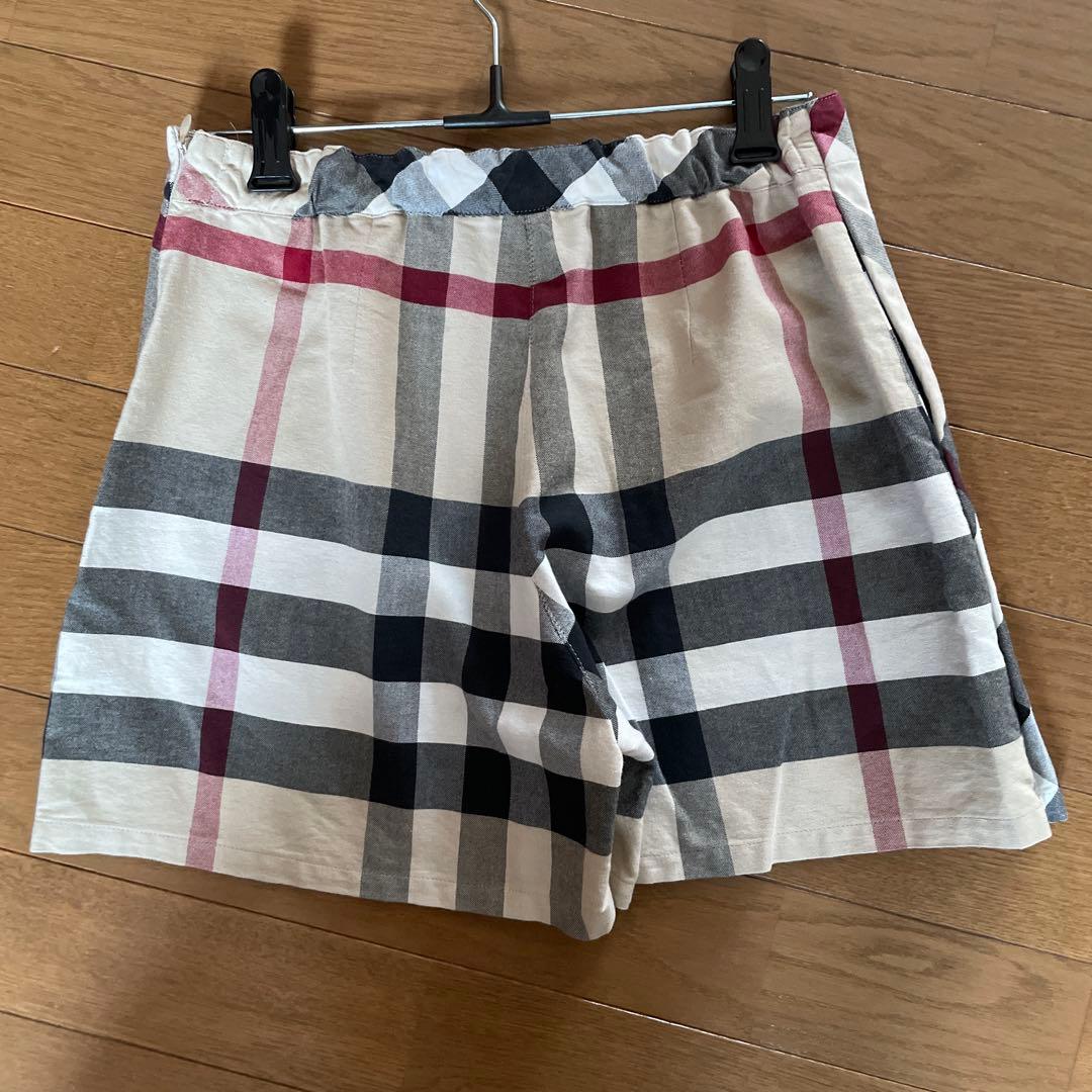 BURBERRY チェック柄 キュロットスカート　S.M