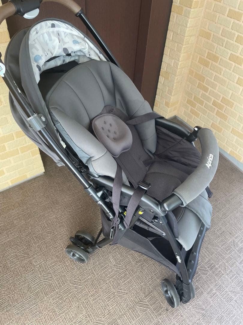 超お得！早い者勝ち！Aprica グレー ベビーカー　カルーンエアー
