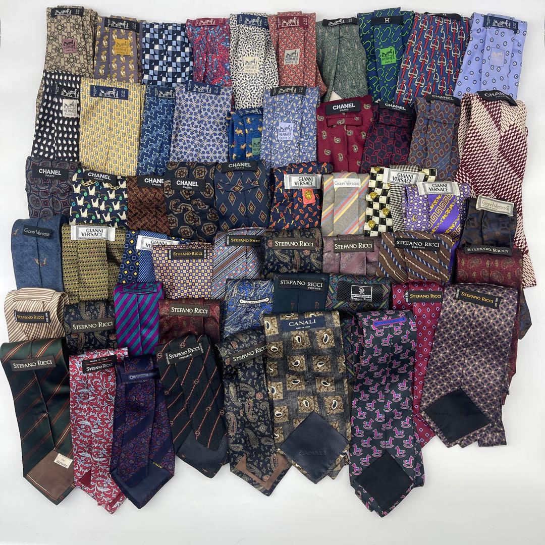 ネクタイ まとめ売り 100本以上 HERMES CHANEL BURBERRY