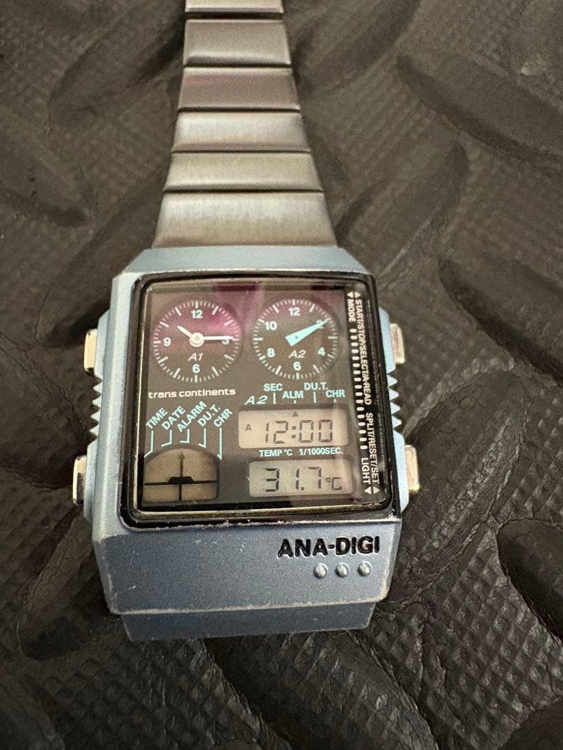 CITIZEN アナデジテンプ 稼働品 トランスコンチネンツコラボ