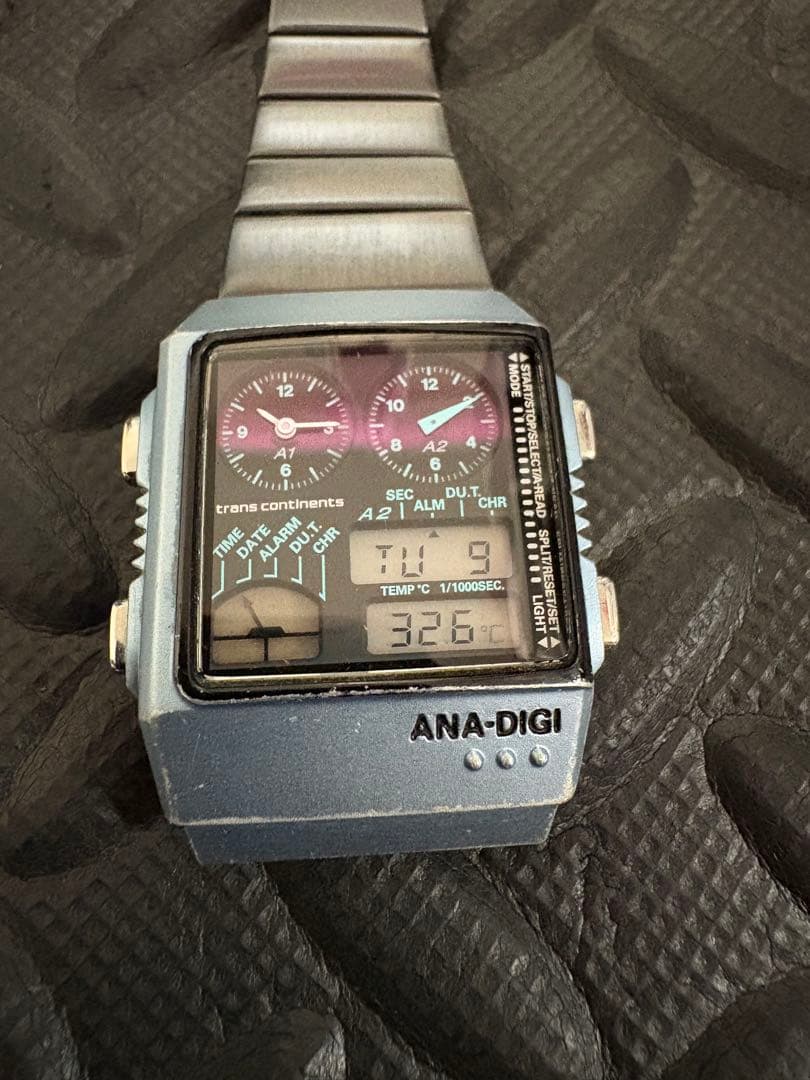 CITIZEN アナデジテンプ 稼働品 トランスコンチネンツコラボ