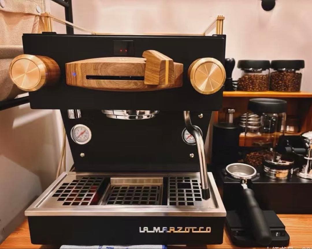 Mini R カスタマイズキット - 木&ブラス (La Marzocco)