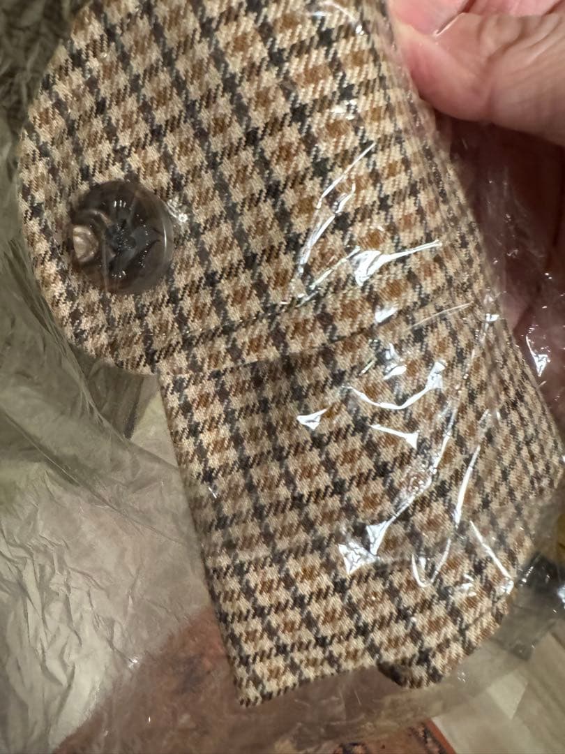 22FW AIMÉ LEON DORE ブラウンチェック Topコート