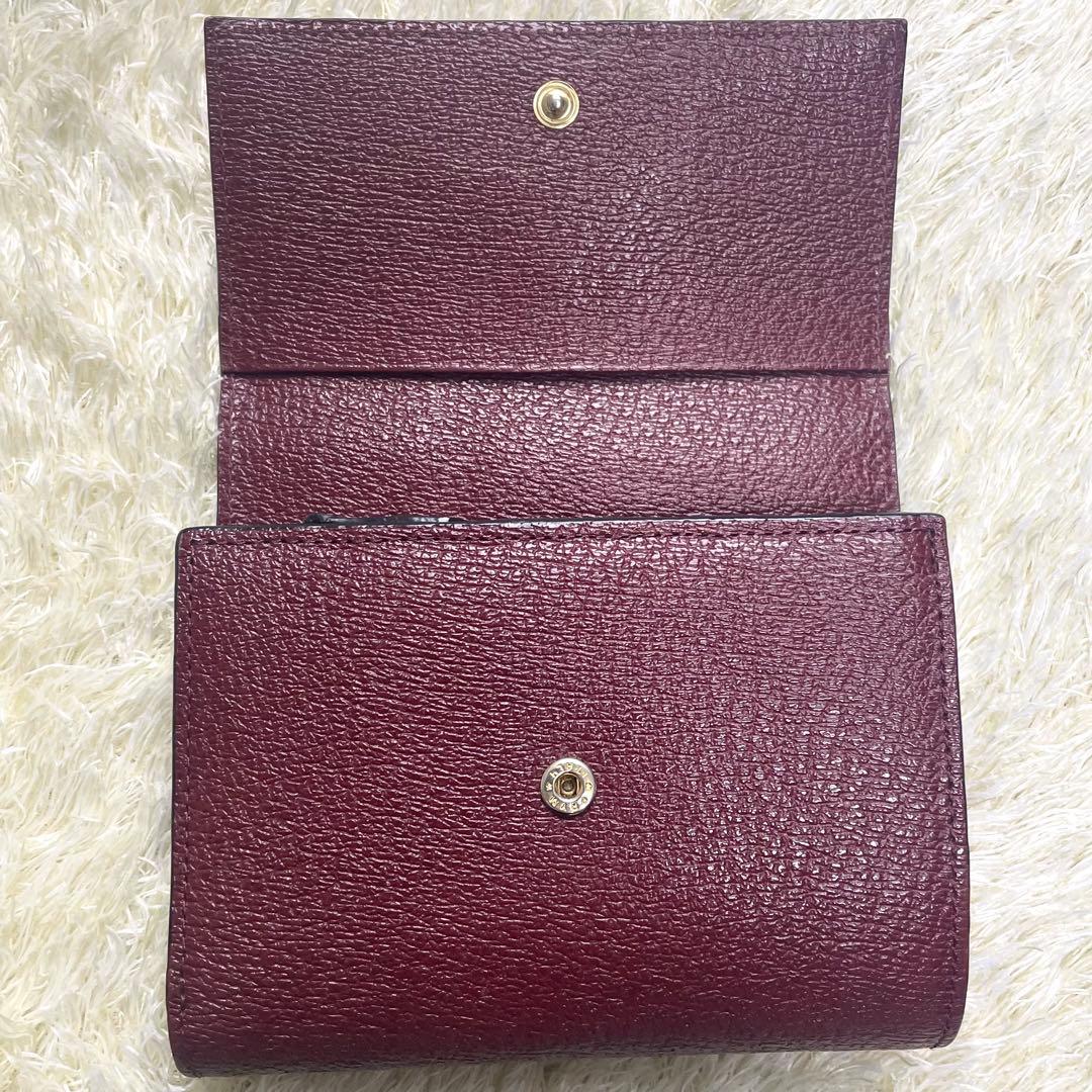 美品 ヴィヴィアンウエストウッド 折り財布 L字ファスナー ワインレッド