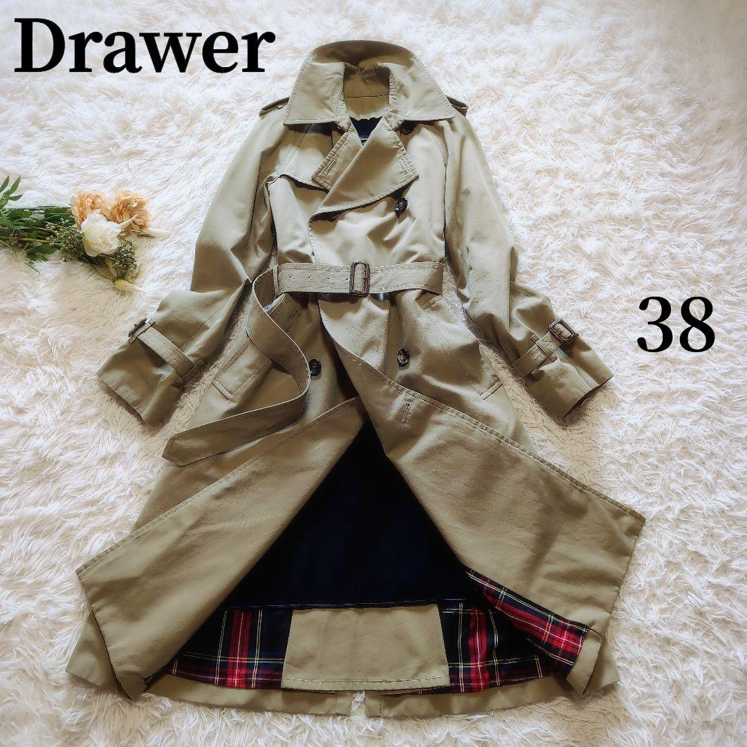 美品✨️Drawerドゥロワー 2wayトレンチコートライナー チェック M