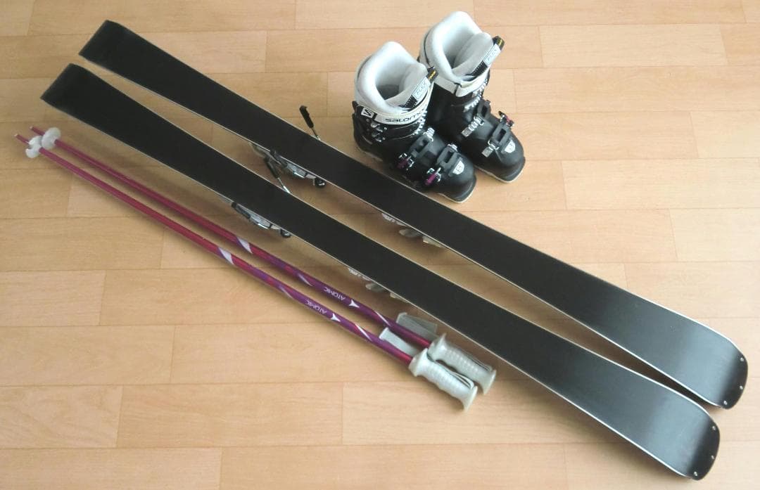 ■■1月限定■送料無料■女性用スキーフルセット■板142靴23.5■メンテ付■■