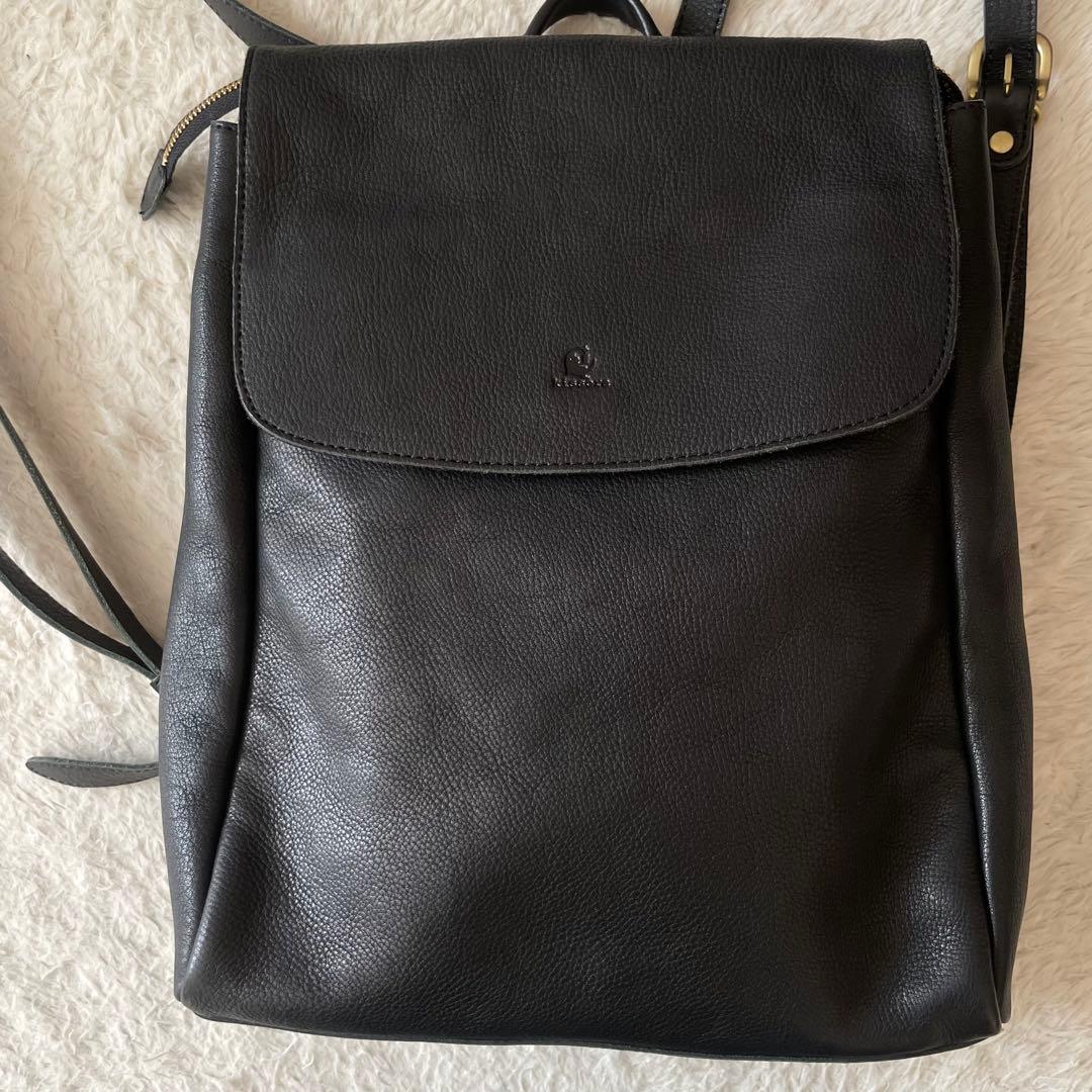 kissora キソラ リュック レザー バックパック　ブラック　日本製