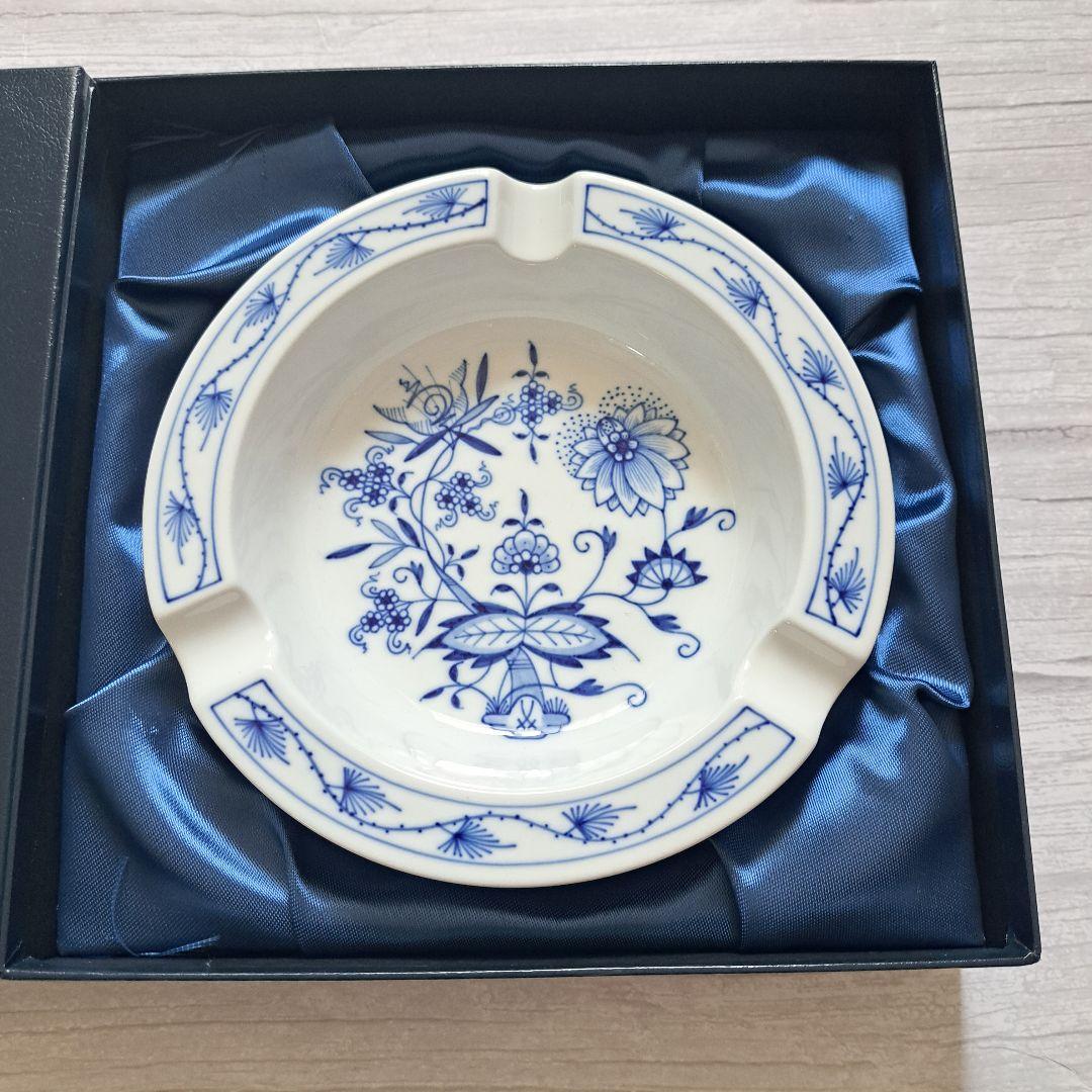 【新品未使用箱付き】MEISSEN 花柄 陶磁器 置き型　灰皿