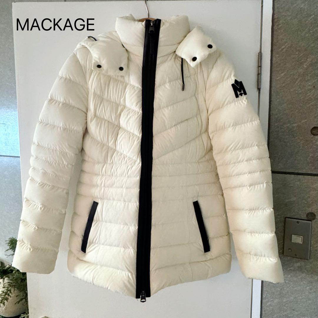 MACKAGE アイボリー ダウンジャケット PATSY-NSR Mサイズ