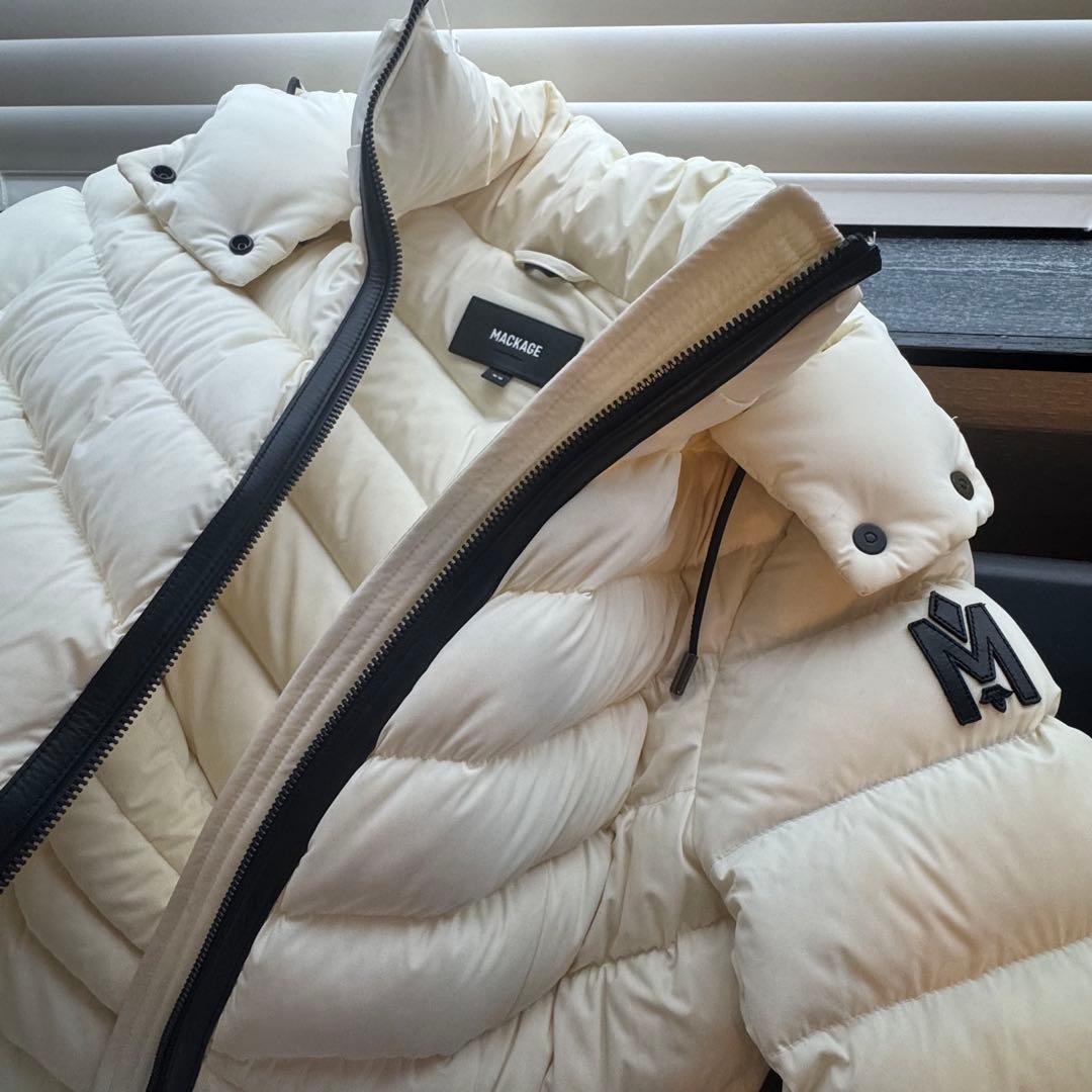 MACKAGE アイボリー ダウンジャケット PATSY-NSR Mサイズ