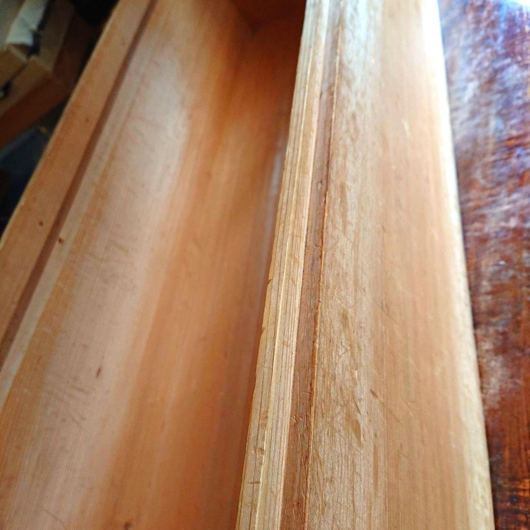 骨董 総檜 軸箱