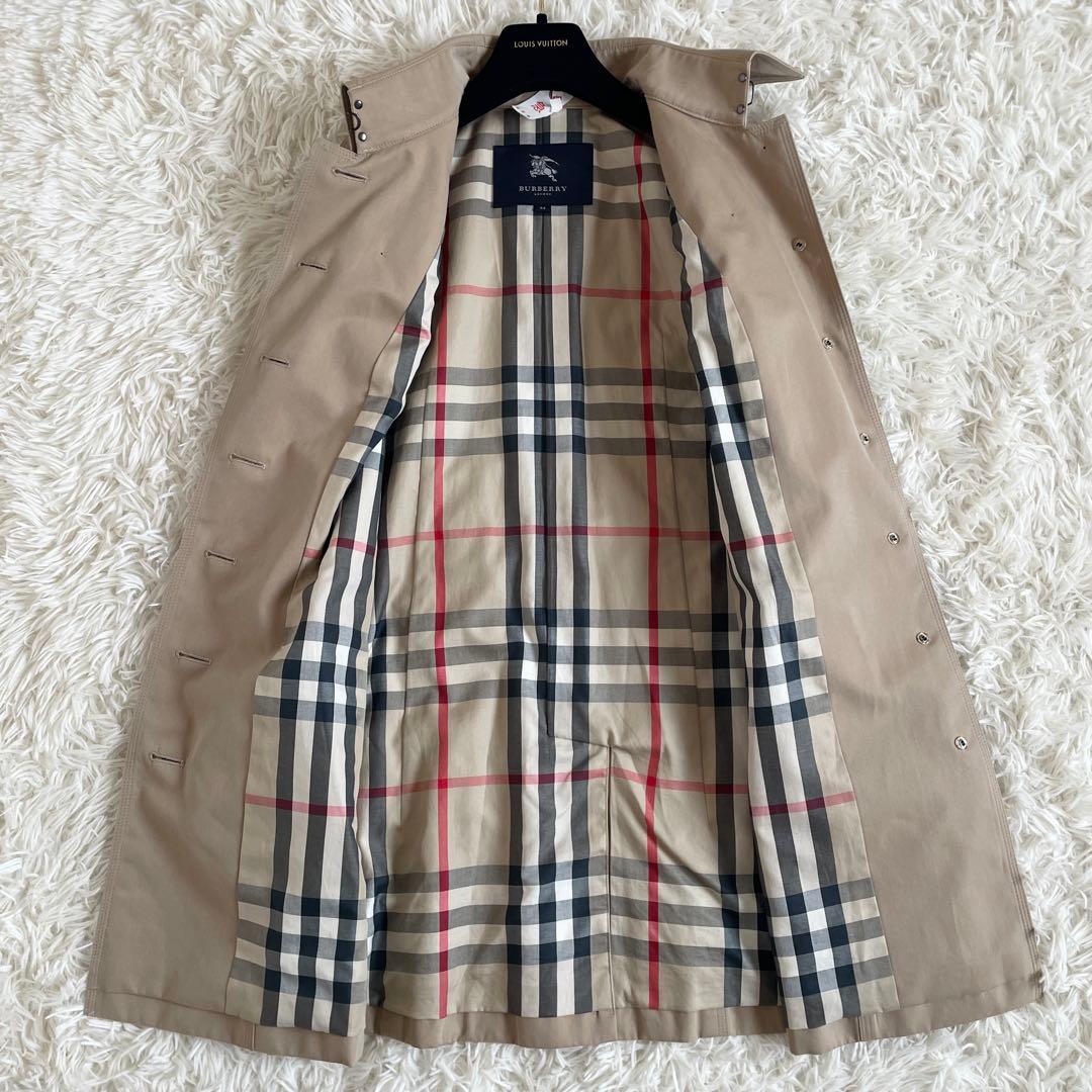 極美品　サイズ2XL　バーバリーロンドン　シングルトレンチコート　ハニーベージュ