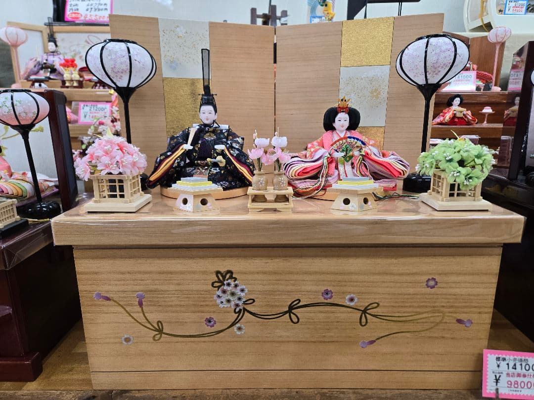 【展示品限り】雛人形 収納飾り　※閉店セール　22