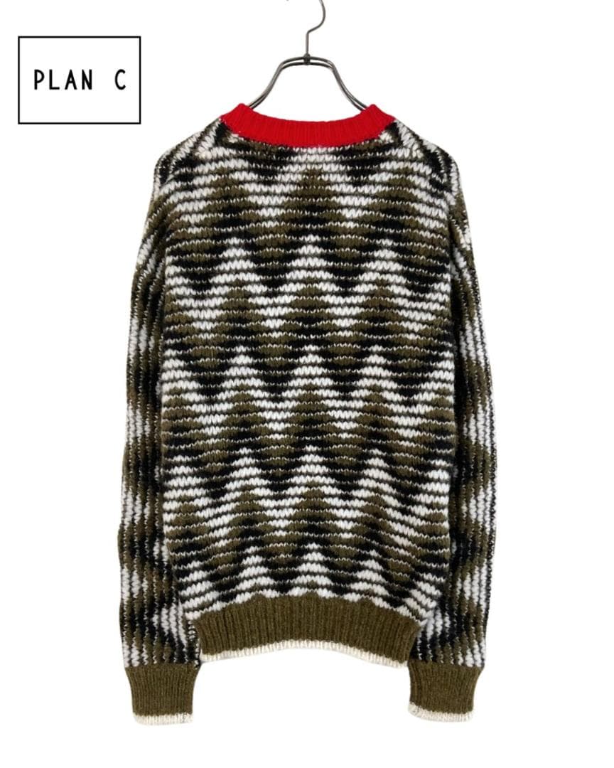 【新品】Plan C アルパカカシミア混ジャガードニット 36