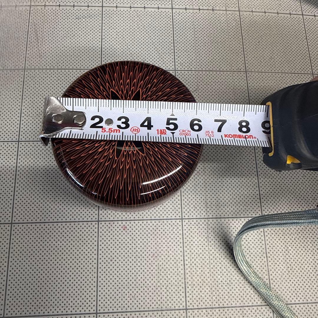 関翠雲 朱菊彫り 中棗 共箱