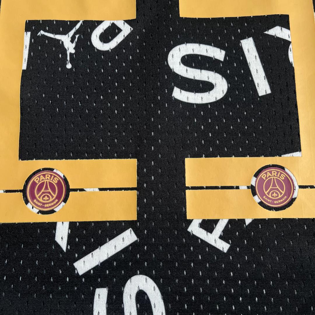 【極美品】ナイキ×パリサンジェルマン×ジョーダン/タンクトップ/総柄/XL/黒