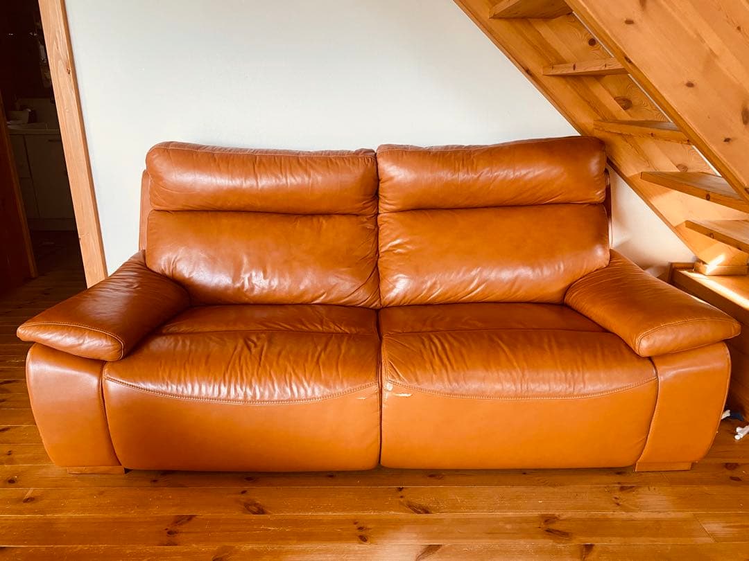 LURAKU 3人掛けソファ ブラウン