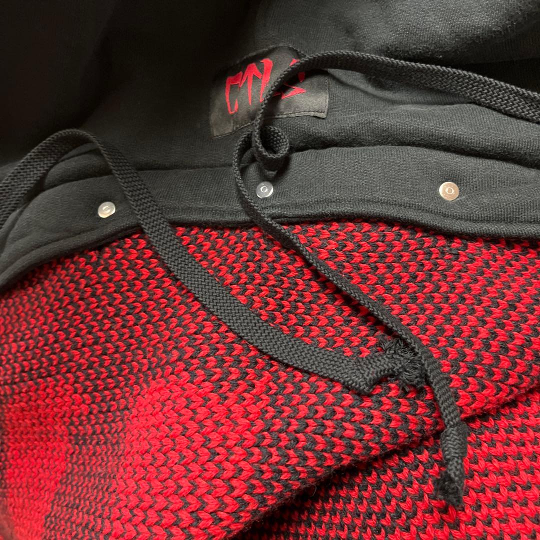 新品 CVTVLIST カタリスト CTLS フードマフラー　パーカー ニット黒