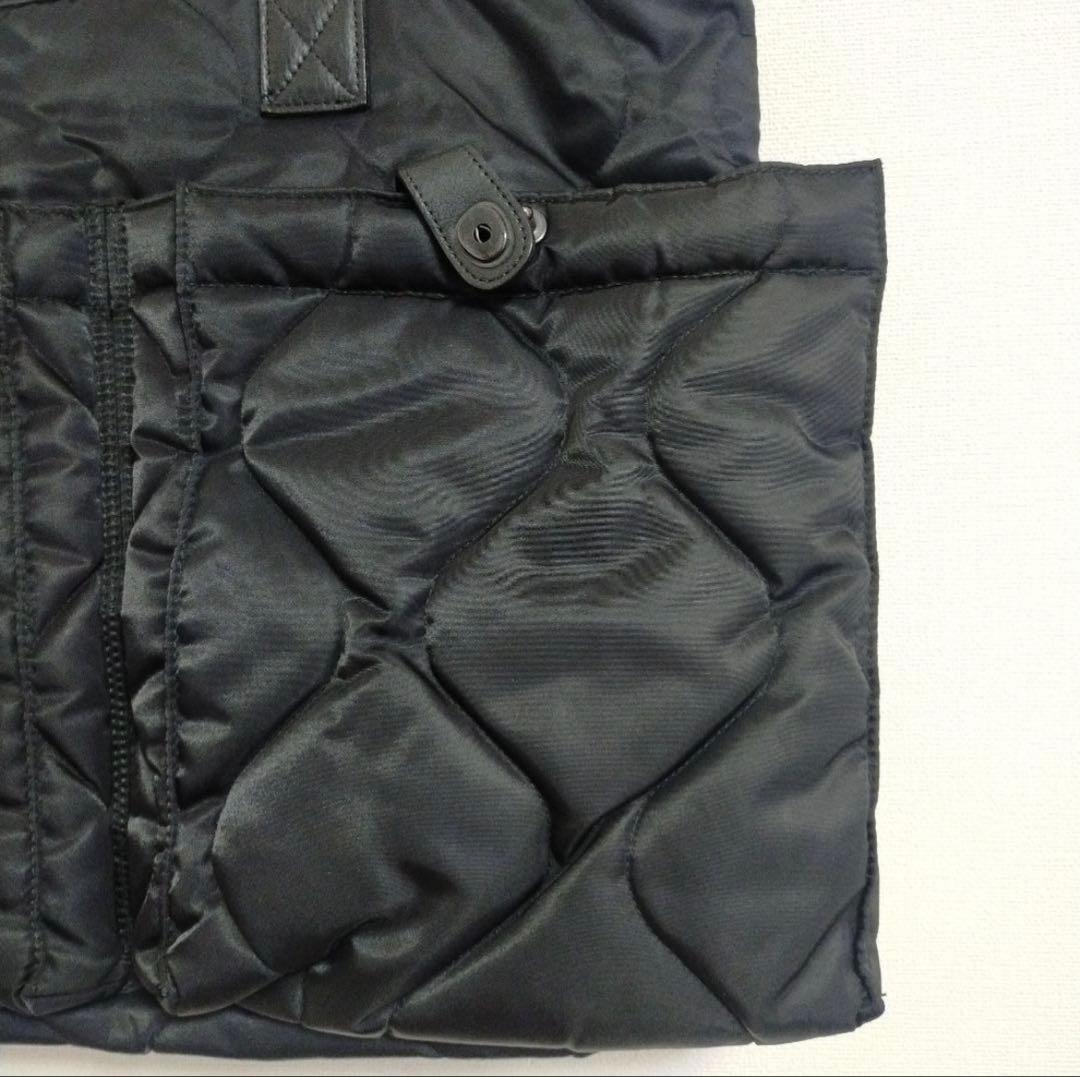 WTAPS ブラック ナイロン トートバッグ