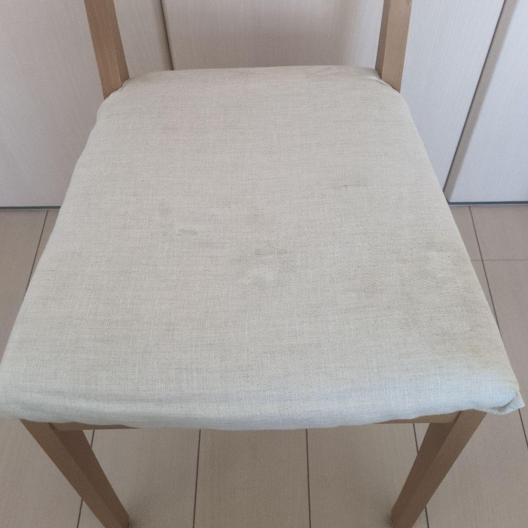 【アクタス】ダイニングチェア 2脚セットデンマークビーチ材シートクッション有り